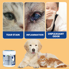 Hot sale 50% off Non-washable Pet Cleaning Wipes without Irritation