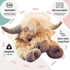 Christmas New Gift ToyššCute Cartoon Highland Cow Cuddly Toy