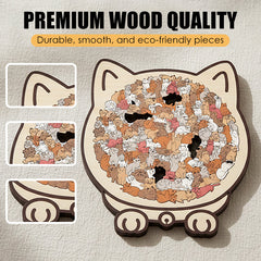 🔥2025 Newest Adorable Cat-Shaped Wooden Jigsaw Puzzle