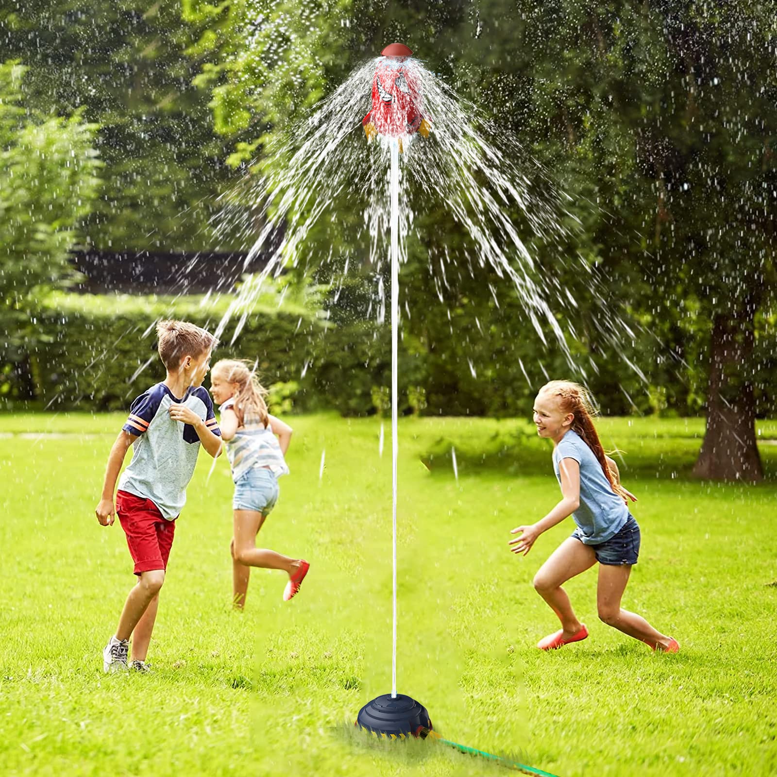 🎁2025 Hottest Rocket Sprinkler – Ultimate Summer Water Toy for Kids!