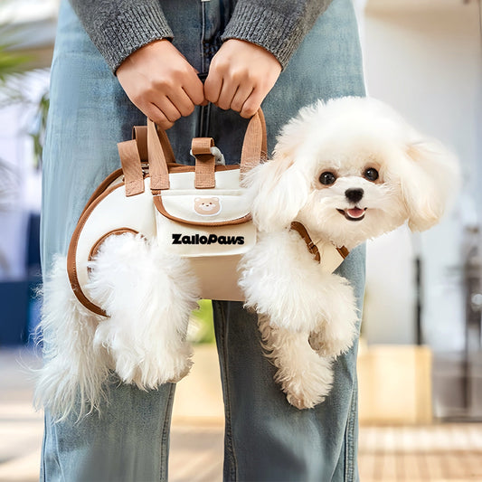 3-Way Horizontal Pet Carrier – Crossbody, Hand-Carry & Leash-Compatible Carrier