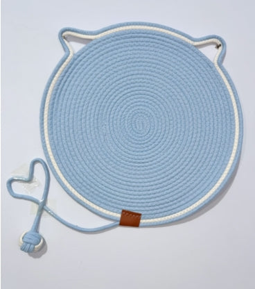 🎉Best Gifts for Bags 🎉 Cotton Rope Cat Scratching Mat with Ball Toy