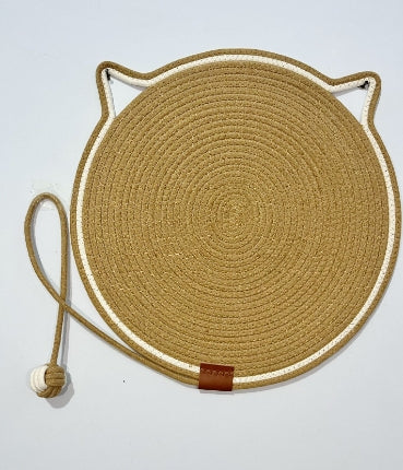 🎉Best Gifts for Bags 🎉 Cotton Rope Cat Scratching Mat with Ball Toy