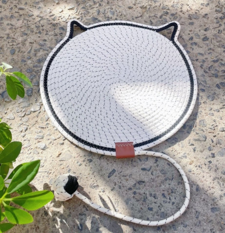 🎉Best Gifts for Bags 🎉 Cotton Rope Cat Scratching Mat with Ball Toy