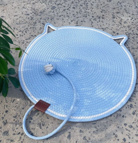 🎉Best Gifts for Bags 🎉 Cotton Rope Cat Scratching Mat with Ball Toy