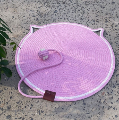🎉Best Gifts for Bags 🎉 Cotton Rope Cat Scratching Mat with Ball Toy