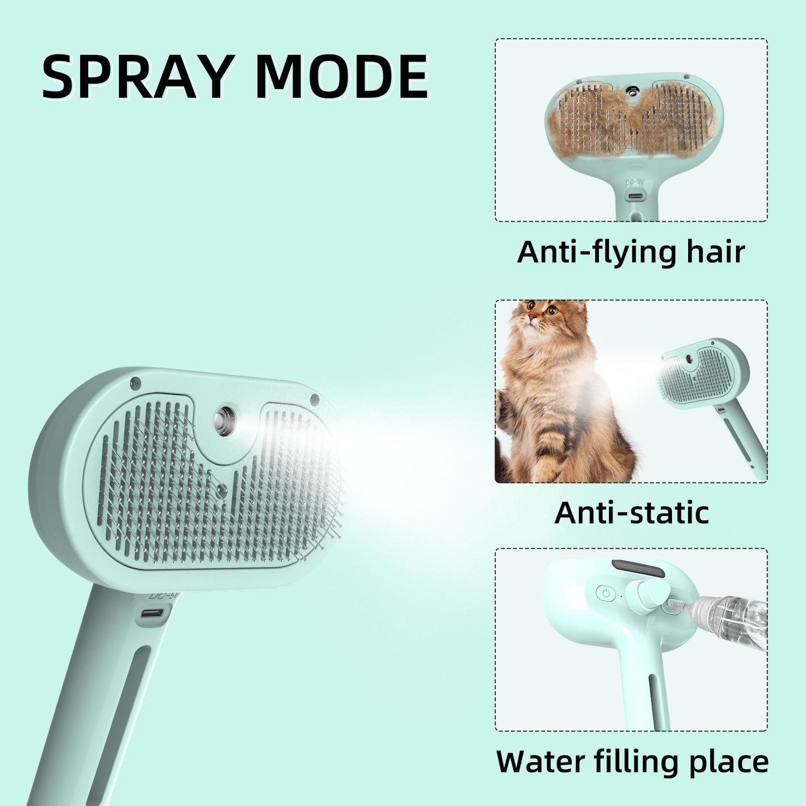 🔥Pet Spray Hair Removal Comb