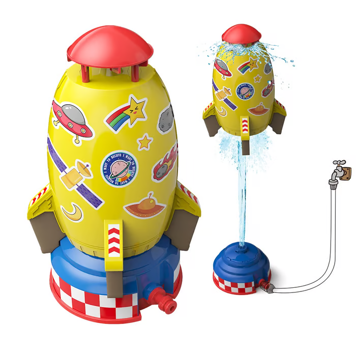 🎁2025 Hottest Rocket Sprinkler – Ultimate Summer Water Toy for Kids!