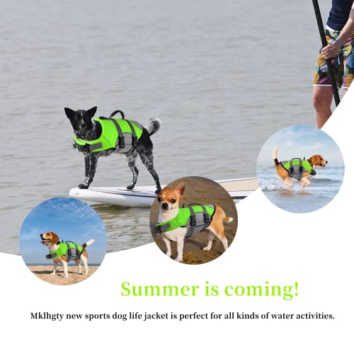 New dog life jacket small medium and large dogs pet swimming life-saving supplies large buoyancy reflective stripes large size