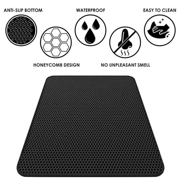 🎉LAST DAY SALE 59% OFF🔥Non-Slip Cat Litter Mat-BUY 3 GET 1 FREE