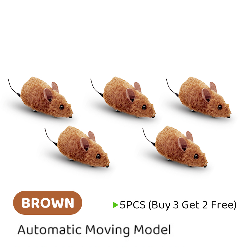 🐈Hot Sale 50% OFF💥Interactive Automatic Moving Mouse Toys with Squeaky Sound