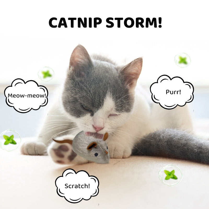 🐈Hot Sale 50% OFF💥Interactive Automatic Moving Mouse Toys with Squeaky Sound