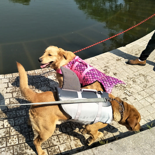 Pet swimsuit life jacket Golden retriever Corgi Fate Teddy large, medium and small dogs and dogs for water play at the beach