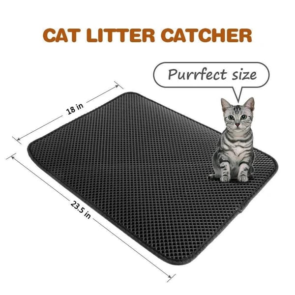 🎉LAST DAY SALE 59% OFF🔥Non-Slip Cat Litter Mat-BUY 3 GET 1 FREE