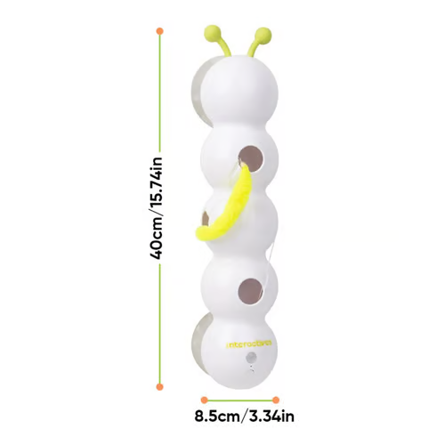 New💥2025 Hot Sale!🐛Interactive Electric Caterpillar Cat Toy
