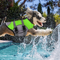New dog life jacket small medium and large dogs pet swimming life-saving supplies large buoyancy reflective stripes large size