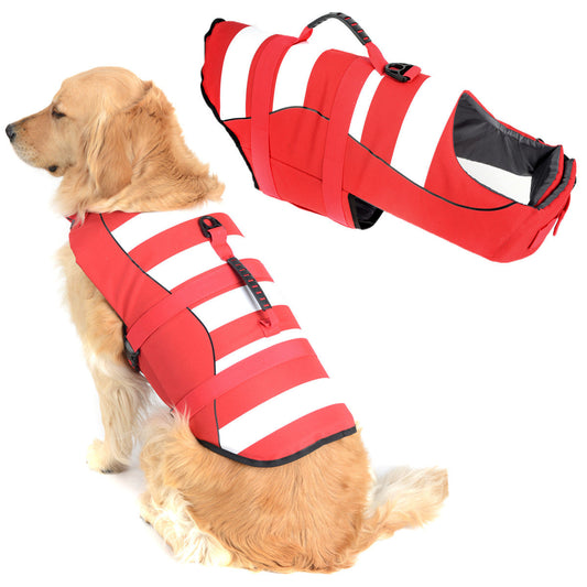 Pet Supplies Summer Dog Life Jacket Lightweight Adjustable Velcro Medium and Large Dog Swimsuit In Stock