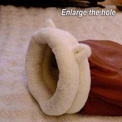 Large Cat Sleeping Bag – 360° Wrap Soft Plush Cat Bed