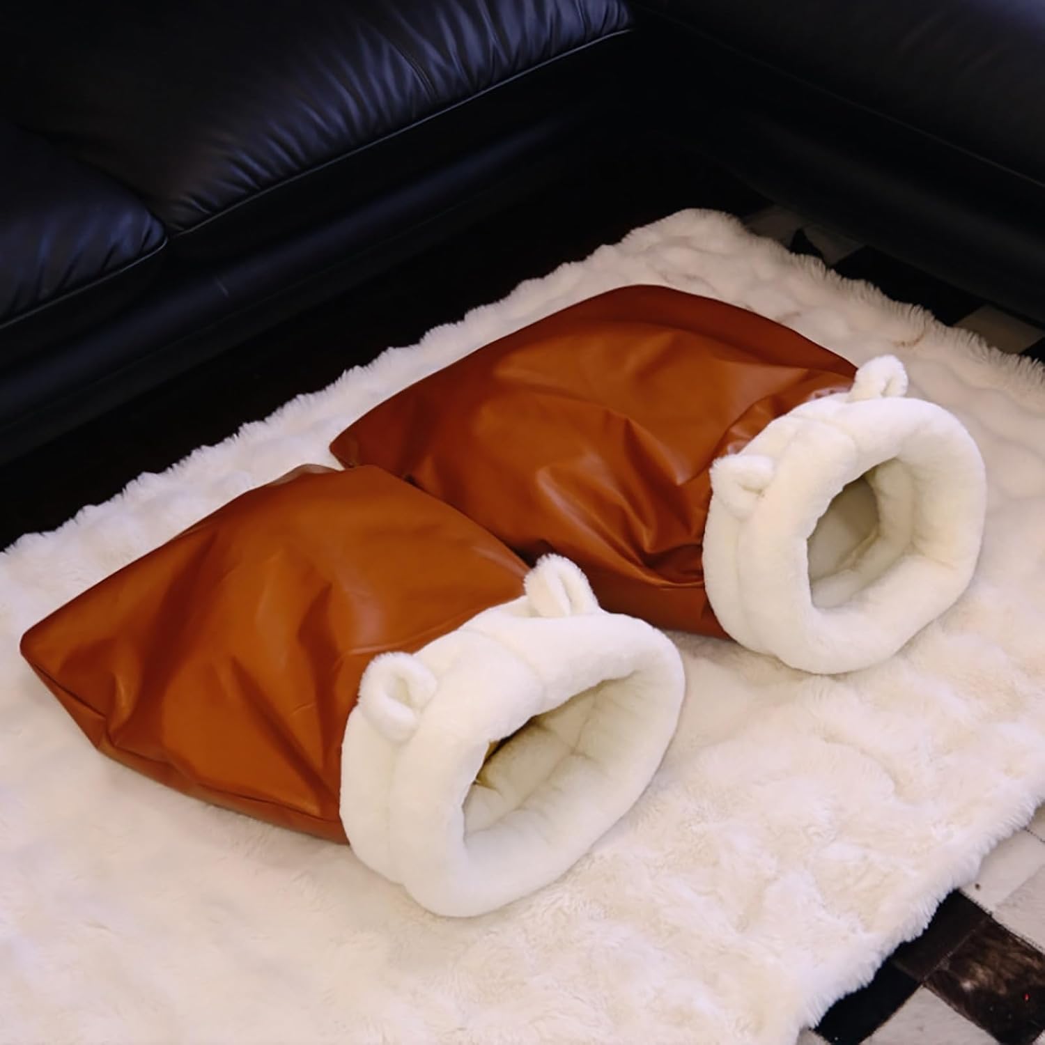 Large Cat Sleeping Bag – 360° Wrap Soft Plush Cat Bed