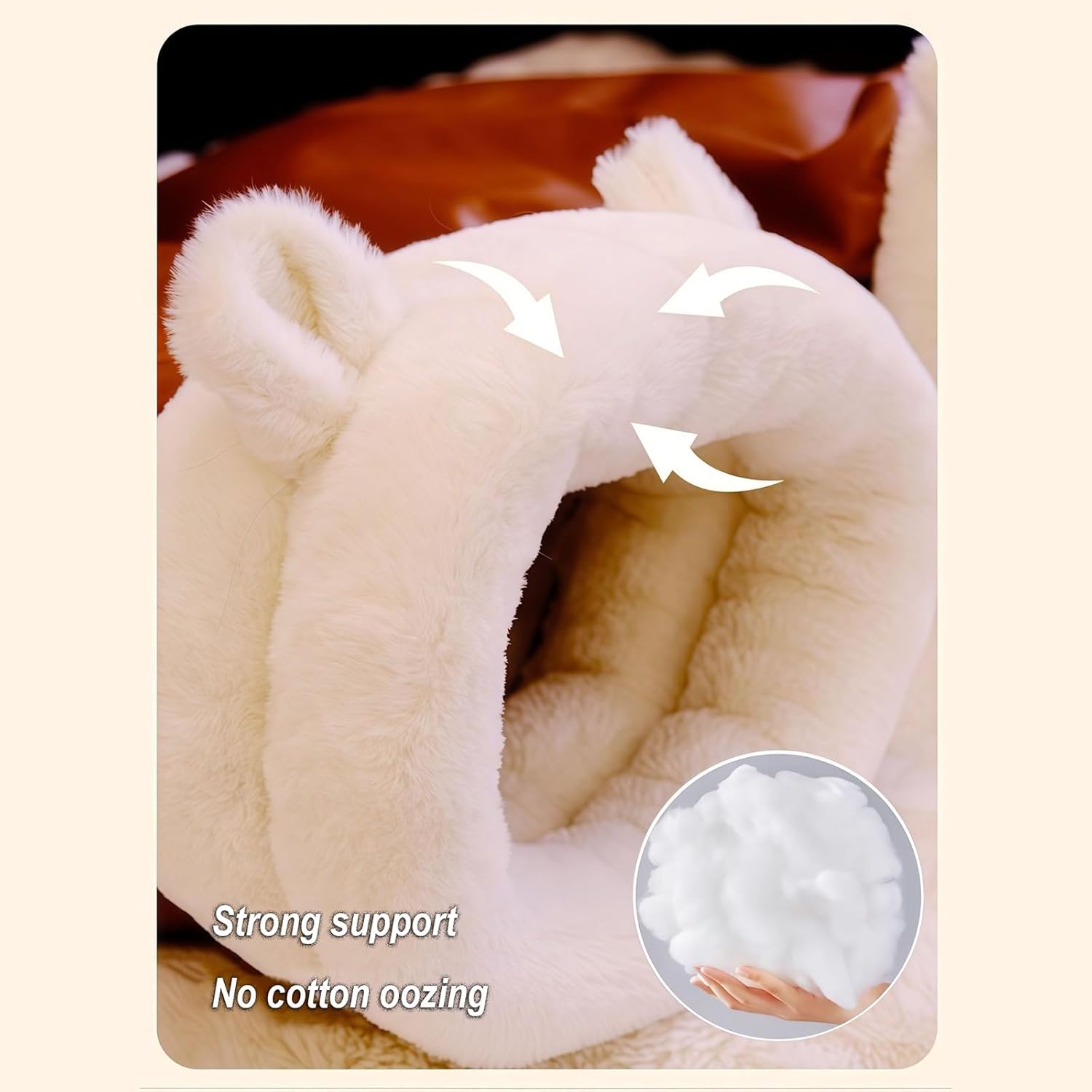 Large Cat Sleeping Bag – 360° Wrap Soft Plush Cat Bed