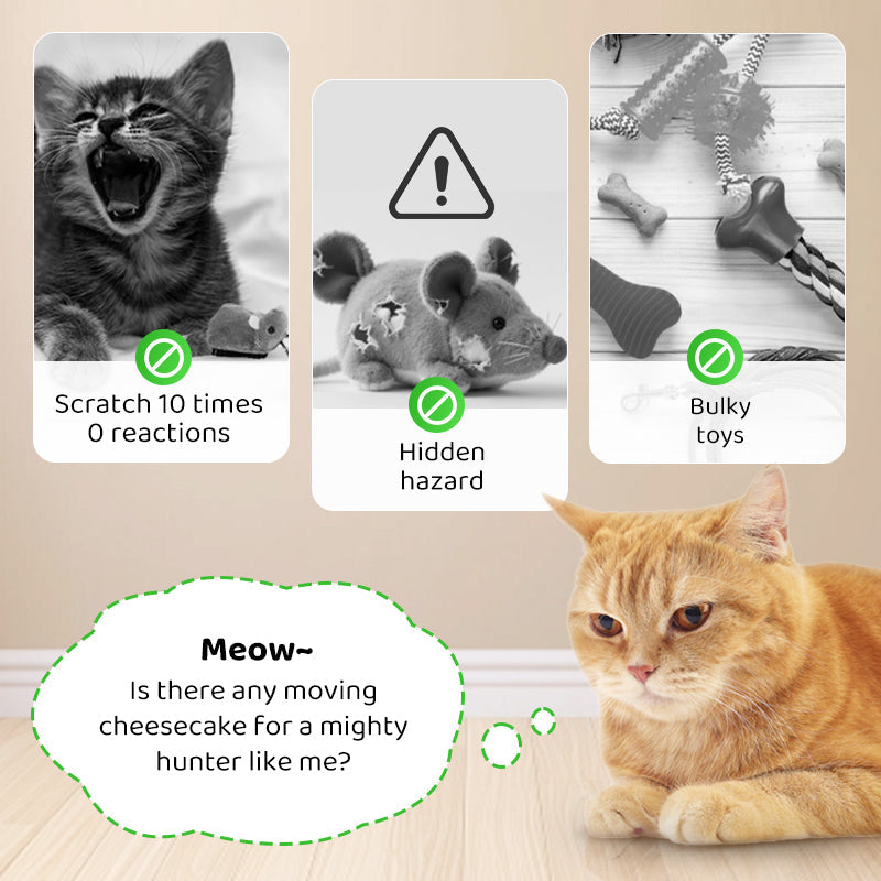🐈Hot Sale 50% OFF💥Interactive Automatic Moving Mouse Toys with Squeaky Sound