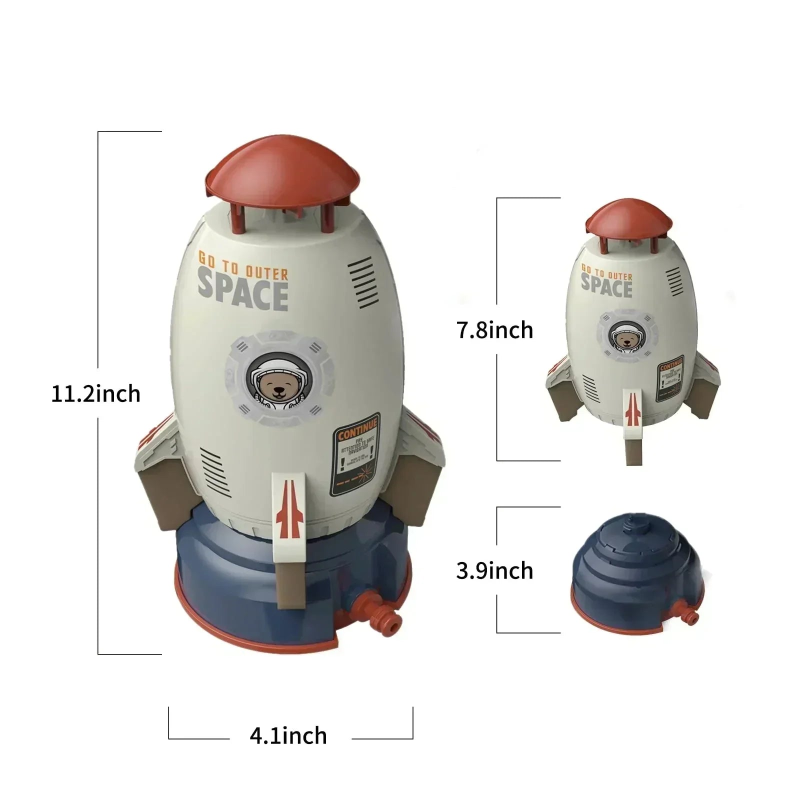 🎁2025 Hottest Rocket Sprinkler – Ultimate Summer Water Toy for Kids!