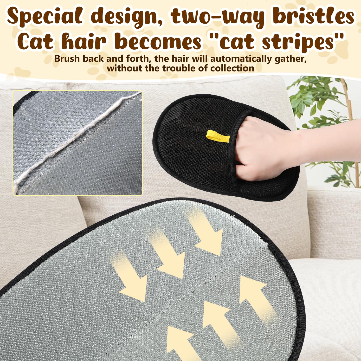 ⏳2025 New-Save 50%✨️Pet hair remover Electrostatic gloves