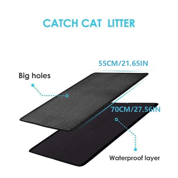 🎉LAST DAY SALE 59% OFF🔥Non-Slip Cat Litter Mat-BUY 3 GET 1 FREE