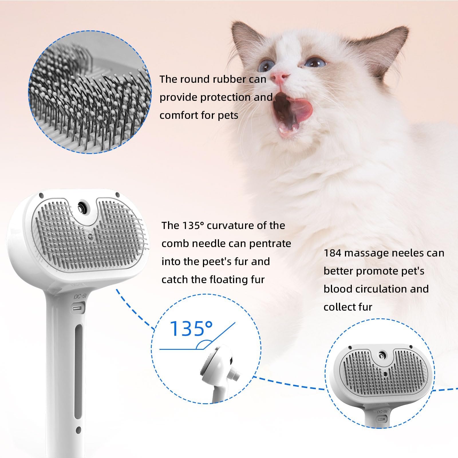 🔥Pet Spray Hair Removal Comb