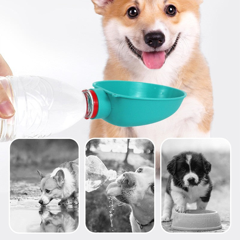 Pet Outdoor Water Feeder Attach to Water Bottle