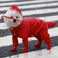 Hooded & Leg Cover Raincoat for Small Dogs