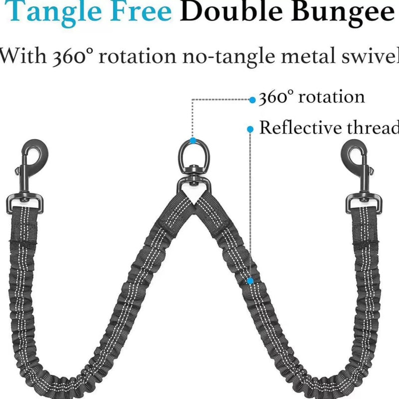 ✨HOT SALE 50%OFF✨Adjustable No Tangle Dual Dog Leash🐾🐶