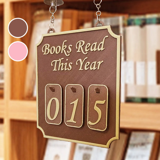 Hanging Bookshelf Decor with Calendar Function