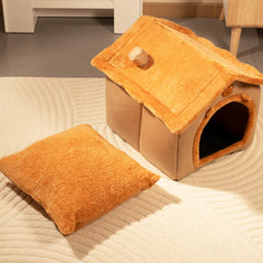 All-Season Washable Pet House Bed