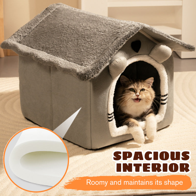 All-Season Washable Pet House Bed