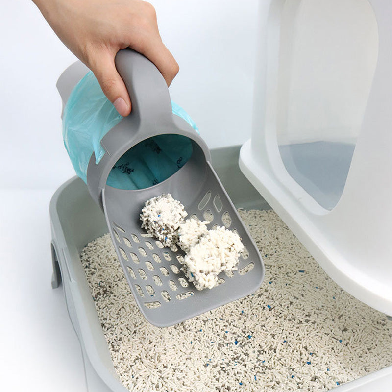 Nice gift* 2 in 1 Cat Scoop Integrated Shovel Bucket