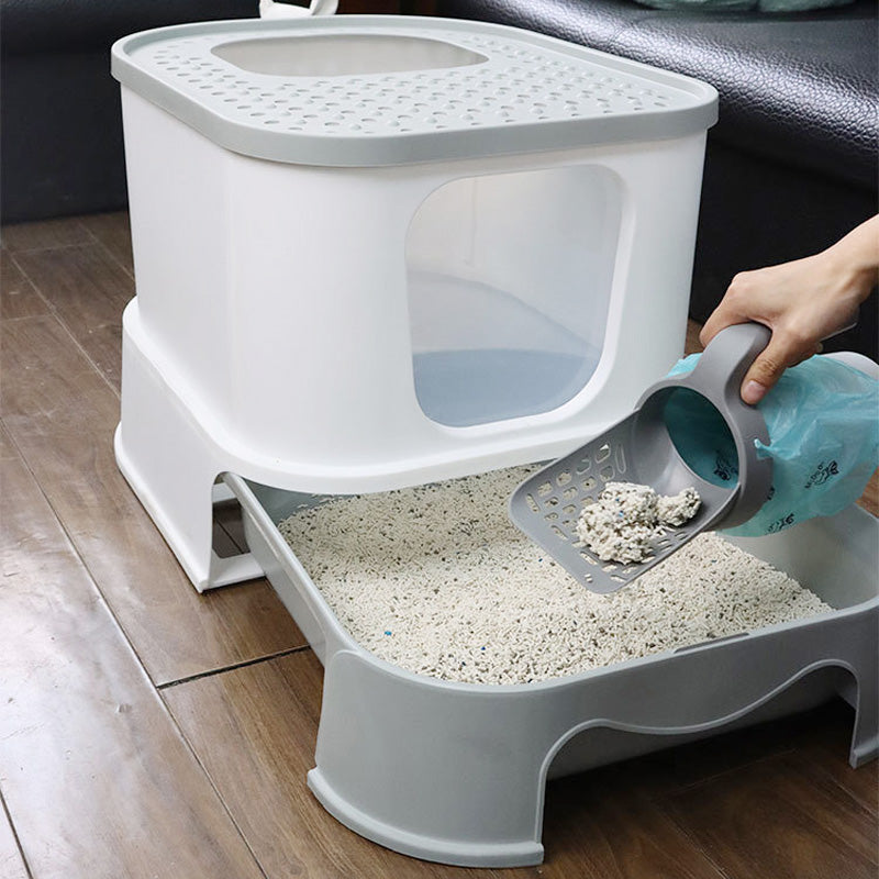 Nice gift* 2 in 1 Cat Scoop Integrated Shovel Bucket