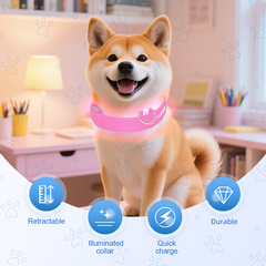 Adjustable LED Dog Collar for Dog Safety