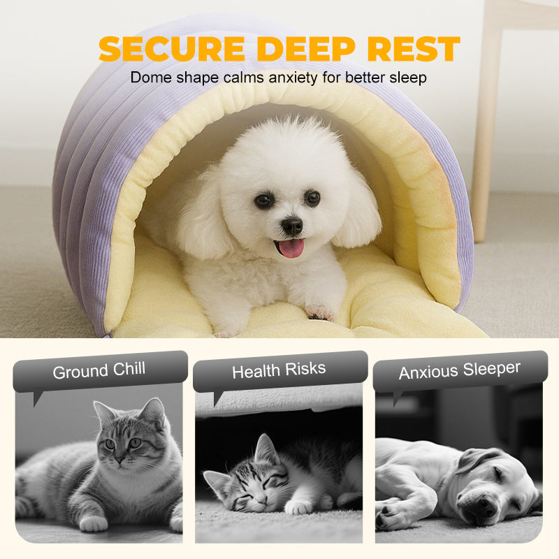 Warmth Cozy Comfort  Plush Pet Cave