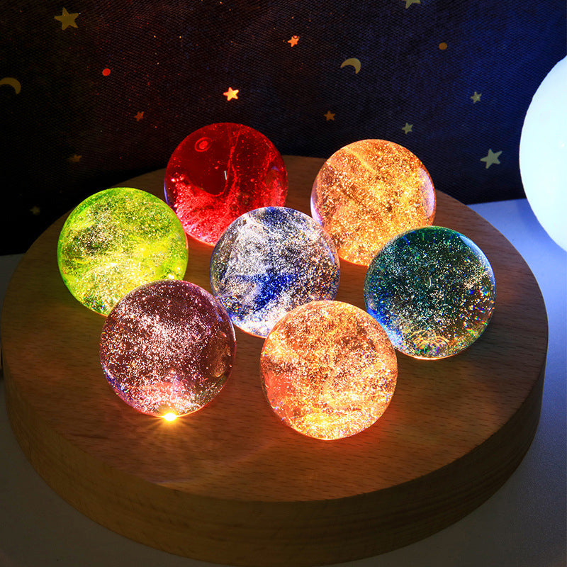 🌌🌠🌃Glowing Starry Sky Glass Sphere Decor🎁