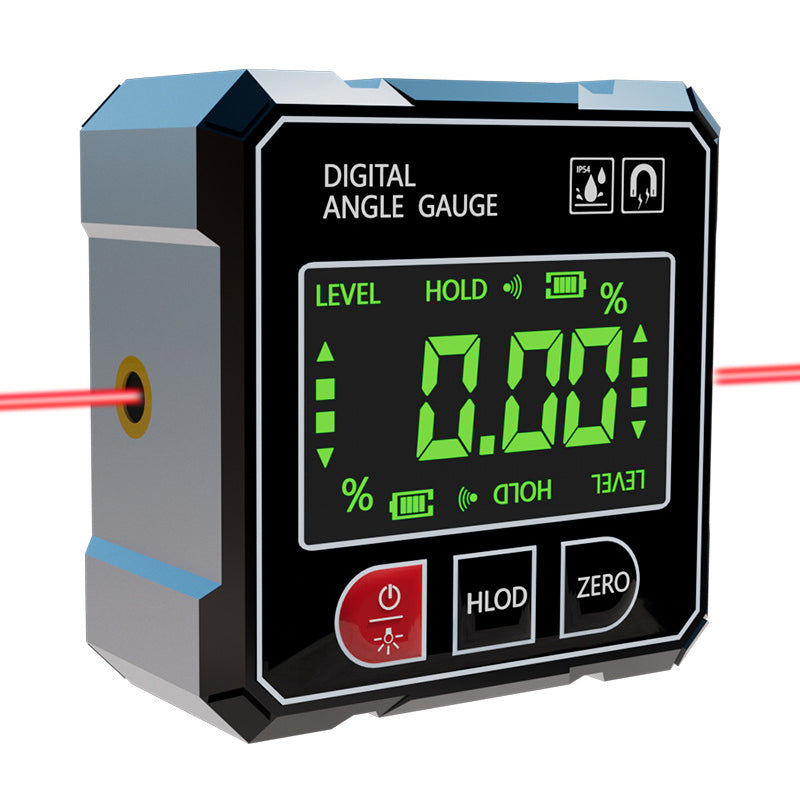 Digital Laser Angle Gauge With 4-Sided Magnetic Base