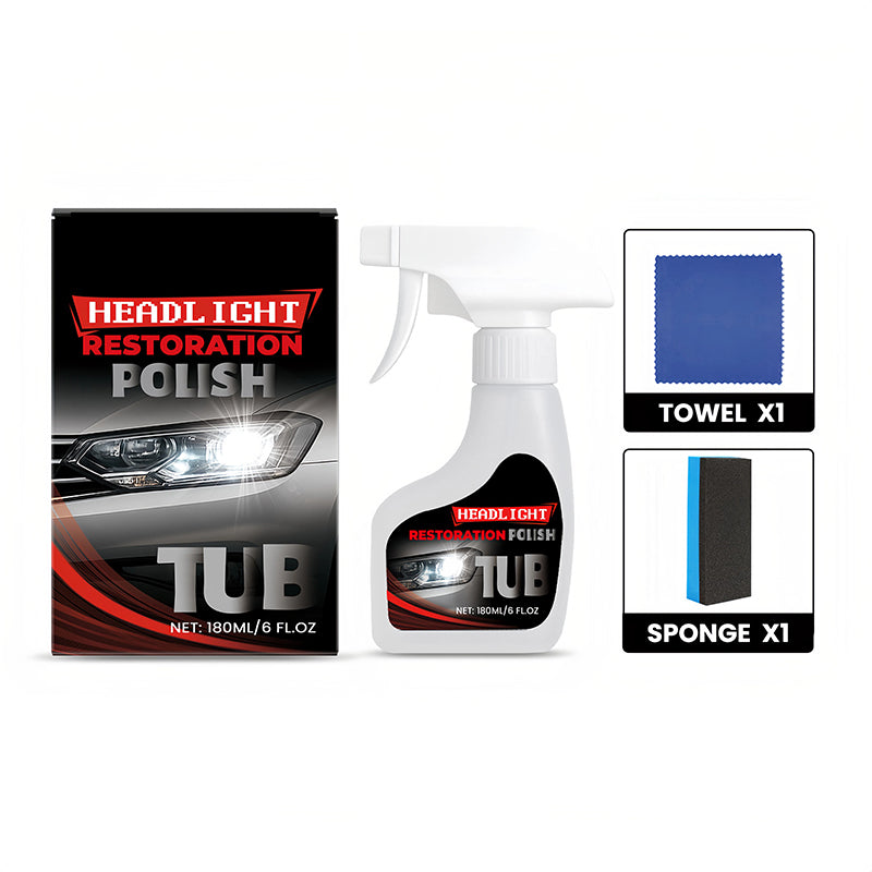 Professional Car Headlight Restorer with Sponge